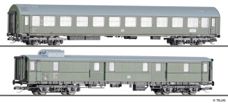 Tillig 01095 - TT - 2-tlg. Set Personenwagen D 118 Leipzig-Köln, DR, Ep. III